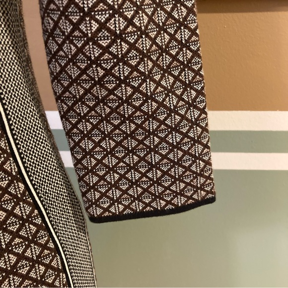 Tory Burch Shadow Mix Geo Jacquard Print Dress - Picture 7 of 12